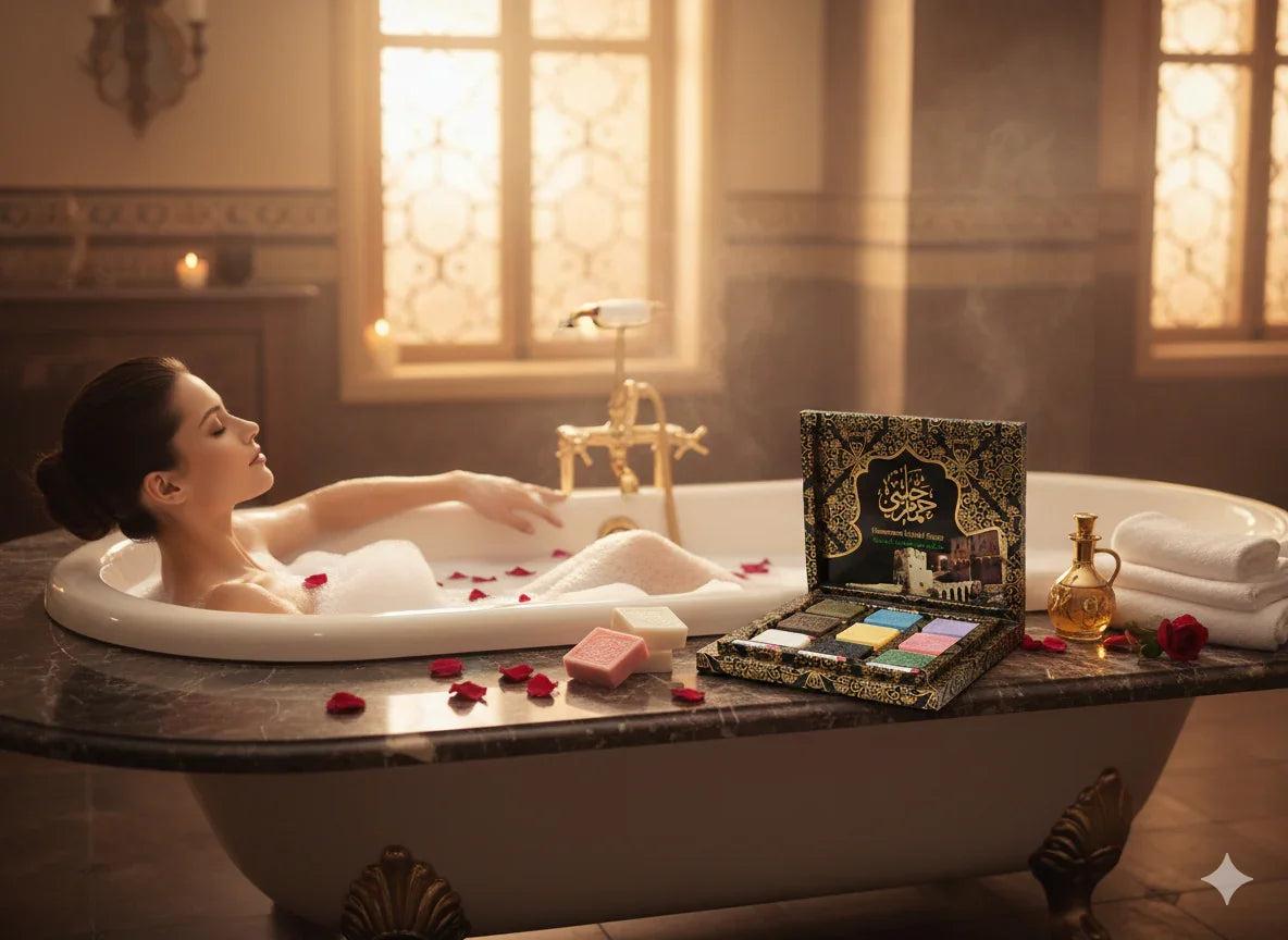 صابون حمّام حلبي بالعود الملكي – 100% طبيعي — صورة 4 من 6