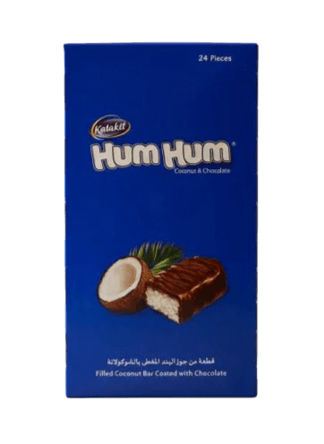 قطعة من جوز الهند المغطي بالشوكولاتة